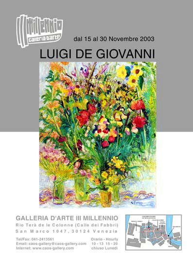 luigi de giovanni flowers galleria arte terzo millennio gallery art third millennium
