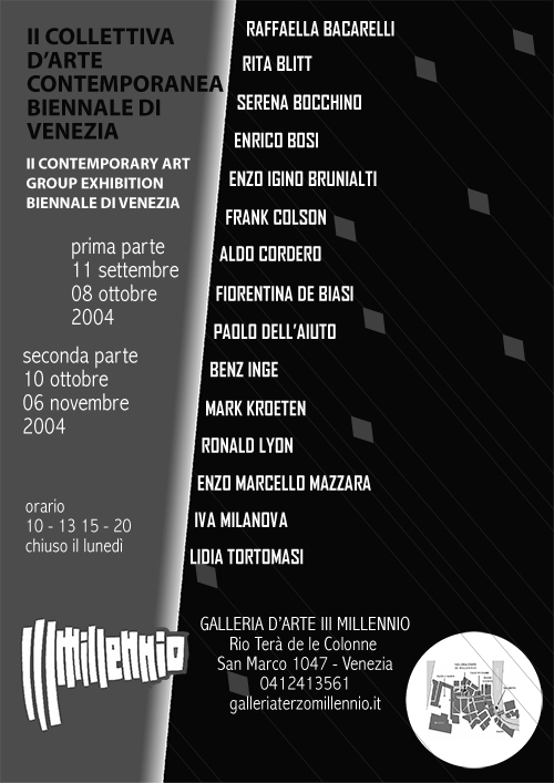 galleria arte terzo millennio third millennium art gallery venezia