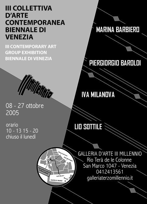 3 collettiva biennale di venezia group exhibition galleria arte terzo millennio third millennium art gallery venezia